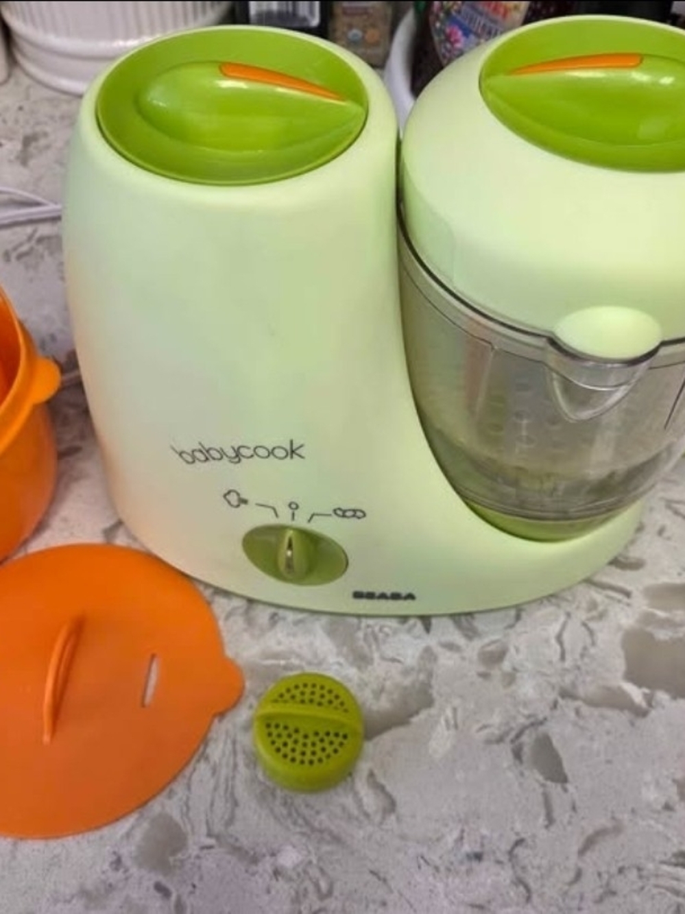 Beaba Babycook Food Maker - Light Green and Orange